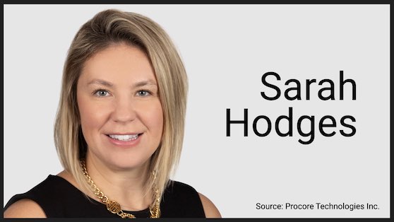 Sarah Hodges joins Procore as chief marketing officer
