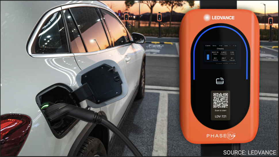 "Caricatore Ledvance Phase EV Gen 2: la soluzione avanzata per la ricarica veloce dei veicoli elettrici commerciali"