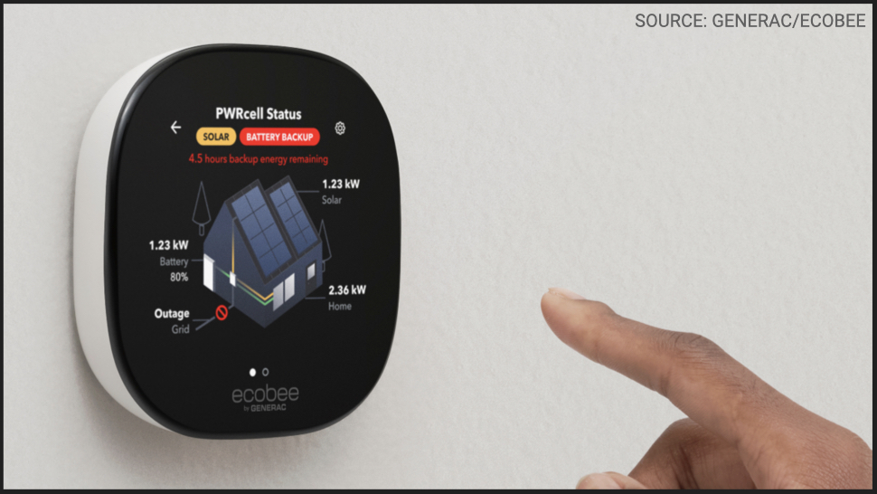 Generac and Ecobee smart thermostat tackles energy costs and power outages